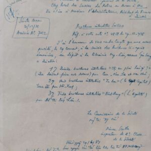 Báo cáo của Sở Mật thám Pháp ngày 30121938 về các tài liệu cấm đã bị tịch thu