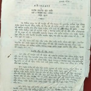 Kế hoạch tuyên truyền đột xuất sau 3 tháng thi hành hiệp định paris